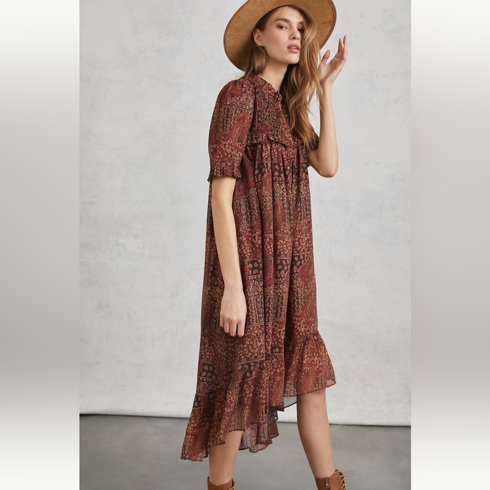 Anthropologie (NEW!!) Pinnacle by Shruti Sancheti Leona Maxi Dress, XS Petite